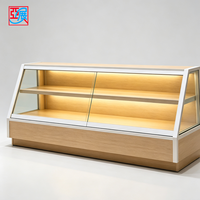 Solution d'aménagement intérieur pour boulangerie tout-en-un : Vitrine de boulangerie, comptoir de présentation de pâtisseries avec éclairage LED