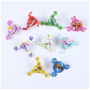 Impresión personalizada PP Shooting Card Regalo promocional Snack Food Children's DIY Plastic Tazo Spinner Card - Product Image 6