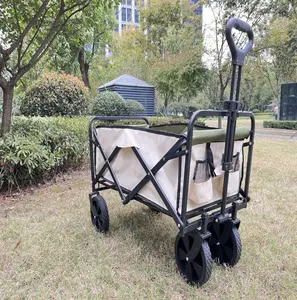 Carrello pieghevole per esterni carrello da spiaggia carrello pieghevole per campeggio in acciaio da giardino carrelli a mano