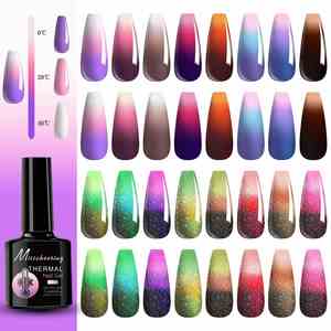 Gel <span class=keywords><strong>thermique</strong></span> pour nail art 7,5 ml, 3 couleurs, contrôle de la température, gel de vernis à ongles Aurora Broken Drill, <span class=keywords><strong>semi</strong></span>-<span class=keywords><strong>permanent</strong></span>, à faire tremper, UV LED - Product Image 4