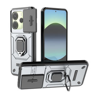 Nouvelle coque de téléphone en TPU+PC avec anneau magnétique rotatif à 360 degrés et clapet coulissant pour Xiaomi 15T 14T 14 Pro/14 Ultra/Poco F6 F7 X7 Pro - Product Image 2