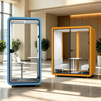 Cabines de bureau modernes et professionnelles pour l'enregistrement individuel, centre d'apprentissage intelligent pour la maison, l'école, l'appartement, avec structure en acier