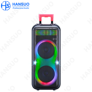 Sản Xuất Trực Tiếp 2x8 Inch Kép Loa Siêu Trầm Karaoke Loa Thiết Lập Máy Tính Di Động Hệ Thống Với Không Dây Mic & RGB LED Chiếu Sáng - Product Image 2