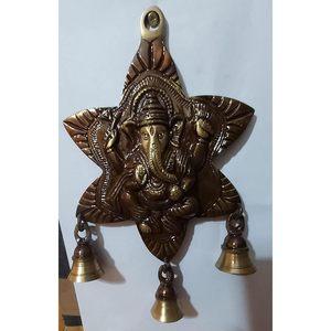 PARIJAT HANDICRAFT Brass Wall Hanging Beautiful Lord Ganesha for Main <b>Door</b> Entrance Decoration Best Gifting Purposes - Product Image 2