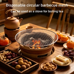 Ensemble de 5 grilles de barbecue graduées en acier inoxydable pour fumoir, four à gaz, four à <span class=keywords><strong>charbon</strong></span> et cuisson de biscuits - Product Image 6