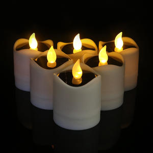 <b>Solar</b> <b>Candles</b> Light Tea Lamps Flicker <b>Candles</b> Flameless Outdoor Waterproof LED Light Halloween Home Decoration Supplies - Product Image 2