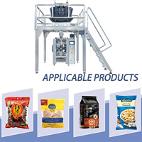 Automatische korrelverpakkingsmachine 20-45 zakjes/min Multi-head weegschaal voor noten, amandelen, pistachenoten, gedroogd fruit en snacks