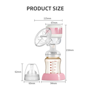 Tiralatte Elettrico Integrato per l'Allattamento del Neonato con Accessori, Pompa per Latte Materno a Vuoto con Display LED - Product Image 4