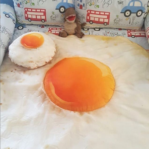 Couvertures drôles personnalisées, couverture en flanelle douce imprimée, pizza, omelette, toison pour enfants - Product Image 5