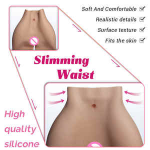 Bokong dan Pinggul Silikon Realistis Buatan untuk Wanita Afrika, Pembentuk Tubuh Perut Seksi - Product Image 4