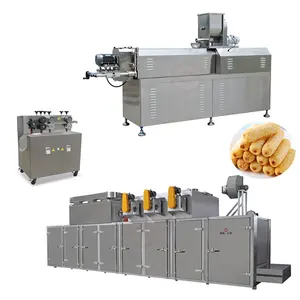 Linha de processamento de alimentos lanche de enchimento de núcleo de alta qualidade, máquina de alimentos lanche de centro de geleia, máquina de alimentos lanche de pão extrudado