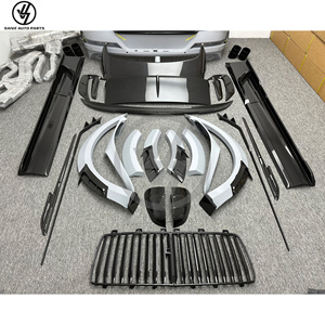 Kits de carrosserie de conversion automobile MSY Style en fibre de carbone sélective pour Bentley Bentayga 2020 et modèles ultérieurs : Jupes latérales, Pare-chocs, Capot, Spoiler, Calandre - Product Image 6