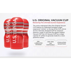 TD per TENGA Original U.S. masturbatore Premium a tazza sottovuoto con rete inclusa