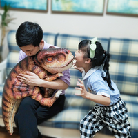 Marionnette de dinosaure animatronique grandeur nature en acier et silicone, fabriquée sur mesure, pour parcs à thème, écoles, utilisation en extérieur - Marque Dinocity