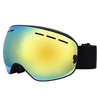 Masque de ski sphérique en TPU anti-buée, étanche, coupe-vent, résistant au sable, protection oculaire, personnalisable, OEM, transfrontalier