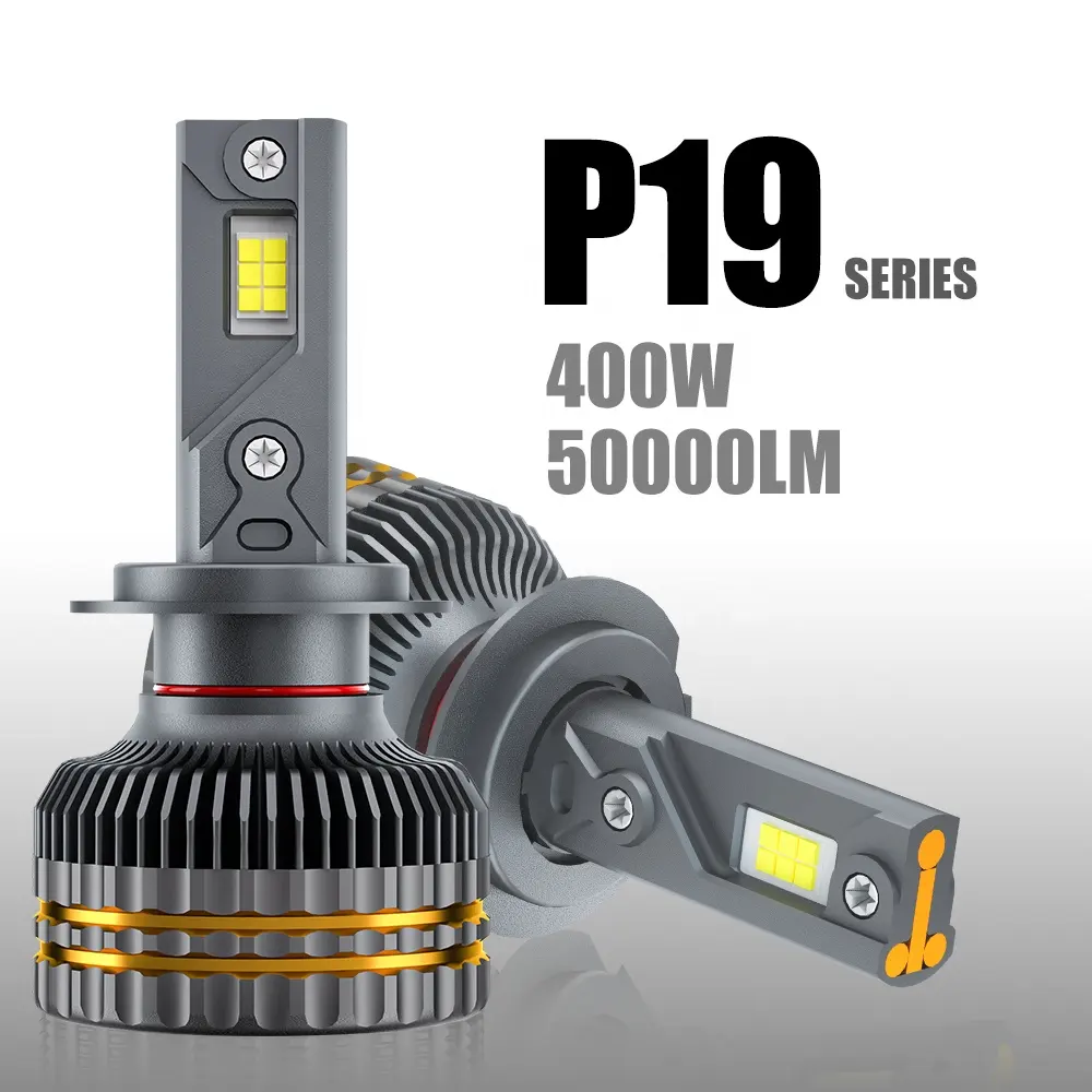 POPNOW LED H7 bombilla de faro luces LED para autos precio al por mayor 400W luz LED de coche 12V CANbus 360 grados faros LED