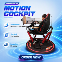 Cockpit de simulateur de course en aluminium pour simulateurs de vol et de course, avec support de volant Direct Drive, vente en gros