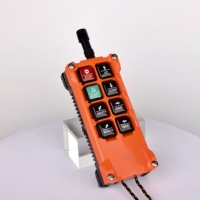 F21-E1B 6-tombol derek industri Hoist 433 MHz pengendali jarak jauh nirkabel pabrik Motor starter Radio