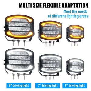 Barra de Luces LED Auxbeam Potente y Enlazable de 5, 7 y 9 Pulgadas, Color Ámbar Amarillo, para Camiones, Todoterreno y Niebla - Product Image 2