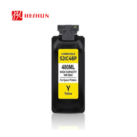 HESHUN 480ML/Pcs SJIC48 SJIC48P Sac d'encre Pochette T55P1-T55P5 Cartouche Compatible pour Imprimante d'étiquettes couleur Epson ColorWorks C8000e