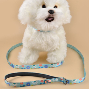 MIDEPET Luxuriöse Blumenmuster-Hundeleine aus Legierung und Polyester, 360 Grad Verstellbar, mit Komfortablem Gepolstertem Griff, Großhandel für Haustierzubehör - Product Image 2