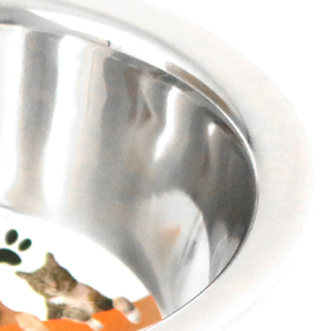 Encantador Tazón Portátil de Acero Inoxidable de 13CM para Perros, Comedero de Viaje de 32oz con Patrón Sólido 2 en 1 para Gatos y Animales al Aire Libre - Product Image 3