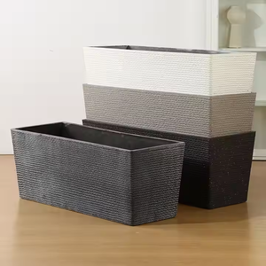 Chậu cây nhựa thiết kế hiện đại, giá gốc nhà máy, tùy chỉnh, kích thước lớn, hình chữ nhật, trồng rau củ, hoa - Product Image 2