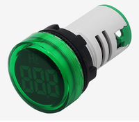 Voltmètre numérique miniature Bozhi 22 mm 50-500 V Affichage analogique et numérique Précision de 0,5 Classe 220 V Alimentation électrique Indicateur LED
