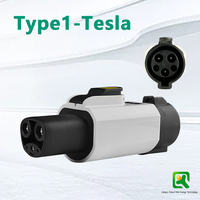 Nouvel adaptateur portable de charge rapide pour véhicules électriques, sortie CA 7 kW, connecteurs NACS J1772, modèle Qiaoyi QYTPC-32, vente en gros en ligne