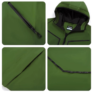 CONMR Combinaisons de <span class=keywords><strong>pluie</strong></span> légères pour hommes Veste de <span class=keywords><strong>pluie</strong></span> imperméable Performance Vêtements de <span class=keywords><strong>pluie</strong></span> Fermeture à glissière Veste et <span class=keywords><strong>pantalon</strong></span> pour tous les sports - Product Image 5