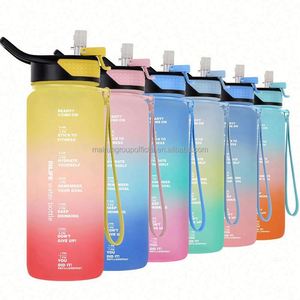 Bouteille de sport minimaliste de 32 oz, sans BPA, non toxique, écologique, de qualité alimentaire, avec couvercle anti-fuite à ouverture rapide - Product Image 3