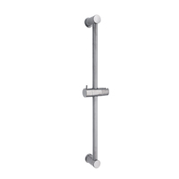 Barre coulissante de douche réglable en acier inoxydable Barre coulissante de douche à main ronde en acier inoxydable chromé Support mural réglable Rail de douche