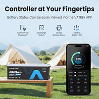 Batería de LiFePO4 de 12V 600Ah con BMS Inteligente de 300A y Bluetooth, Batería de 12.8V 300Ah para Autocaravana, Furgoneta Camper, Almacenamiento de Energía, Fuera de la Red