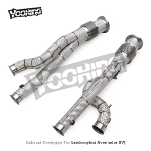 Tuyau droit avant blindé thermiquement en SUS304 pour Lamborghini Aventador LP770 SVJ/LP780 Ultimae 2019+ Section d'échappement haute performance - Product Image 6