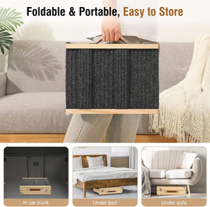 Escaleras Plegables de Bambú para Mascotas, Ajustables en 5 Alturas, Rampa Plegable para Perros, para Coche, Rampas Largas, Escaleras para Perros - Product Image 6