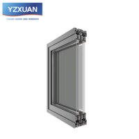 Puerta Corredera de Aluminio de Doble Riel Resistente a Impactos de Huracanes de 3.0 mm, Aislamiento Térmico, Insonorizada, Puerta de Patio con Doble Acristalamiento Exterior