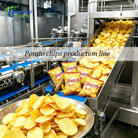 Machine entièrement automatique Shepody pour la fabrication de chips de pommes de terre, ligne de production de chips à petite échelle, prix de la machine à fabriquer des chips de manioc
