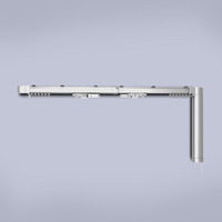 Lvtron Offres Spéciales Rail de rideau Horizontal incurvé de plafond d'hôpital de haute qualité Rail de rideau motorisé