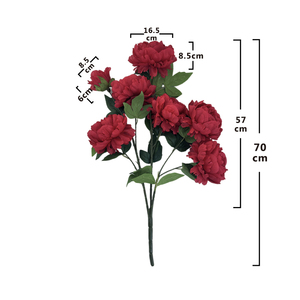 Peonías artificiales Meiti 7 XIYANG PEOMY hechas de material de seda de primera calidad - Product Image 3