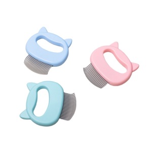 Pawmino Cat Face Shell Comb Soft Bristles For <b>Pet</b> Grooming - Product Image 2