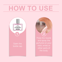 Mini-parfum floral fruité Lychee Rose pour femme, 30 ml, portable, longue tenue, parfum sucré pour les fêtes, les rendez-vous, les mariages, les voyages, cadeau