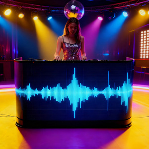 Écran d'affichage portable LED pour DJ, stand de DJ, écran numérique incurvé P1.86 P2.5, mur vidéo pour la planification d'événements, installation en 5 secondes - Product Image 1