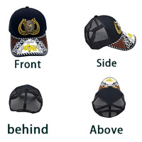 Gorra de Béisbol Unisex de 6 Paneles con Logotipo Metálico 3D, Estampado en Serigrafía, Estilo Casual, para Playa, Pesca, en Mezclilla, Lona y Malla