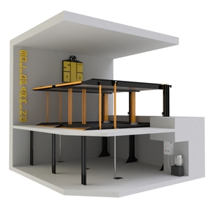 Ce Chứng Nhận Thủy Lực Pit Xe Nâng Trong Mặt Đất Thiết Bị Đỗ Xe Cho Nhà Để Xe Tư Nhân <span class=keywords><strong>2</strong></span>-Bài Xi Lanh Thang Máy Cubic Ẩn Bãi Đậu Xe - Product Image 1