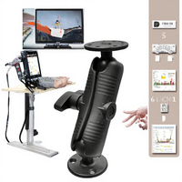Supports d'ordinateur industriels robustes VIN Mounts, taille D 2,25 pouces, bras de 21 cm, plaques de 3,68 pouces, capacité de charge de 10 à 20 kg, inclinaison de 180°