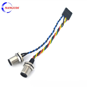 Shunt DuPont Kablo Demeti M12-4-çekirdekli Su Geçirmez Erkek Dişi Konnektör Kablosu 48V Harici Güç Kaynağı Demeti Özelleştirme - Product Image 1