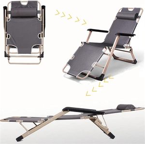 Chaise longue <span class=keywords><strong>de</strong></span> jardin moderne réglable, chaise longue pliante zéro gravité avec <span class=keywords><strong>coussin</strong></span> rembourré épais - Product Image 3