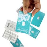 Kemasan Blister Kartu PET Kosong Anti Rusak untuk Batangan Emas 1g-1OZ, Pelindung Display Batangan Emas Mint