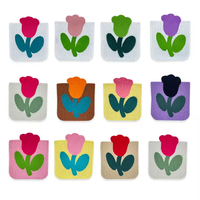 Patchs thermocollants en forme de fleurs pour vêtements, chapeaux, sacs et chaussures - Motifs brodés personnalisés et motifs de marguerites, de roses et de tulipes