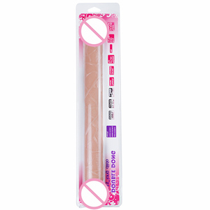 Dildo féminin à double tête à double usage, simulation de cristal, version étendue, masturbateur féminin, jouet sexuel pour adultes, portable - Product Image 2